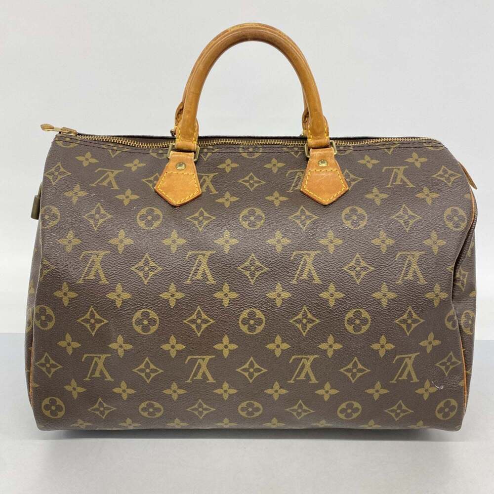 LOUIS VUITTON Brown Monogram Speedy 35 Bag - Picture 13 of 13